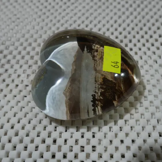 Vintage glass paperweight of Queenstown