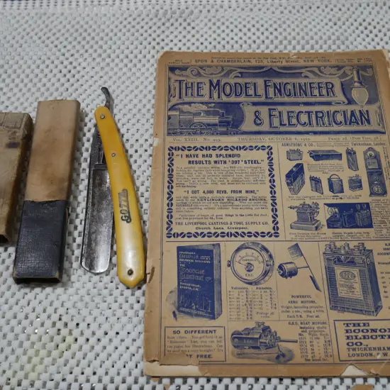 Cut throat razor, engineer publication