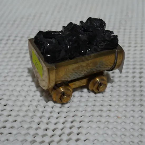 Brass coal wagon