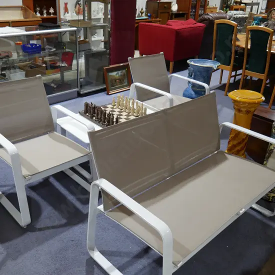 Outdoor garden seats and table