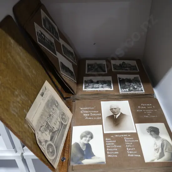 2 vintage photo albums