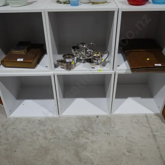 6 stackable MDF cubbyholes