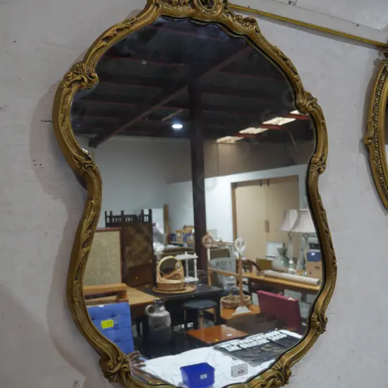 Large gilt framed mirror