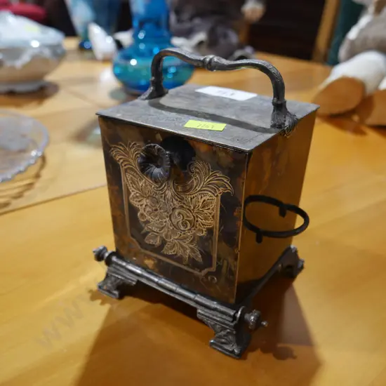 Silver plated sugar caddy