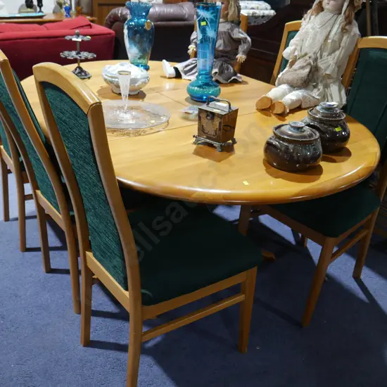 Dining table and 6 chairs