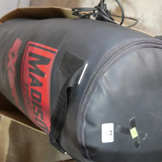 Punching bag and skip rope