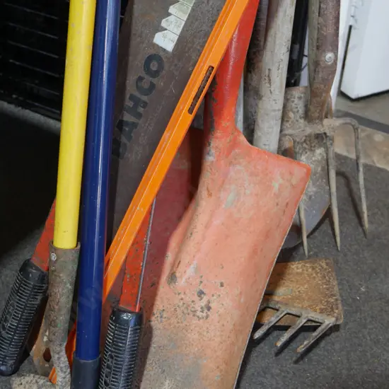 Assorted garden tools