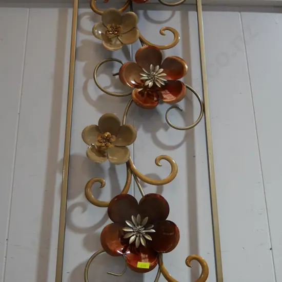Rectangle flower wall decor