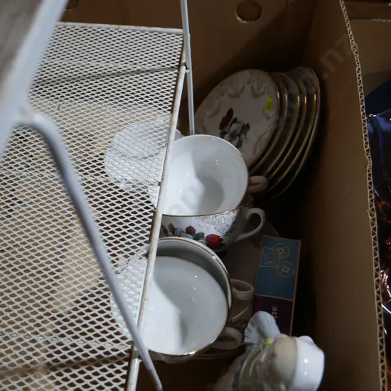 Wrought iron table, china