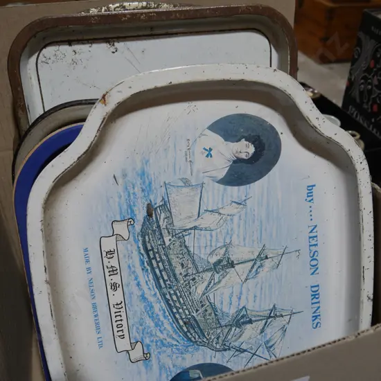 Alcohol advertising trays