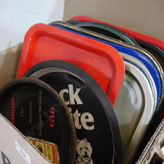 Alcohol advertising trays