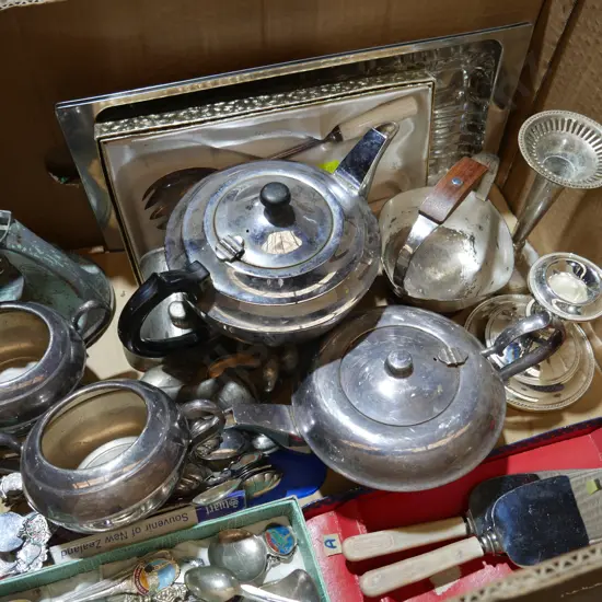 Plated ware, cutlery etc