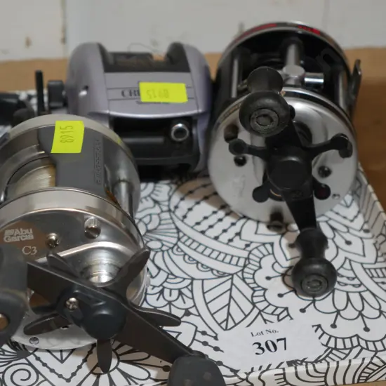 3 fishing reels