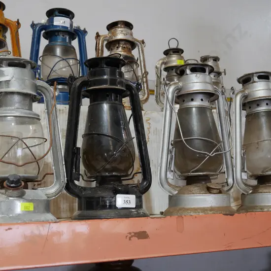 4 grey black lanterns