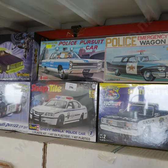 6 model police cars