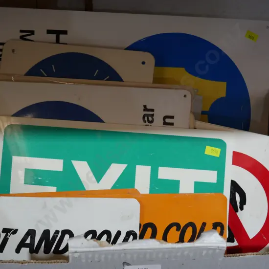 Assortment of signs