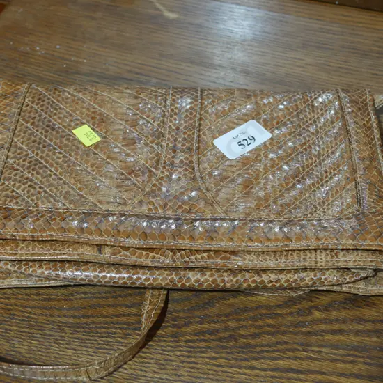 Snakeskin purse