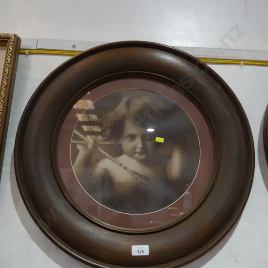 Framed Cupid awake artwork