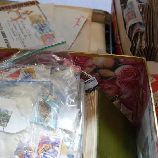 3 containers of stamps