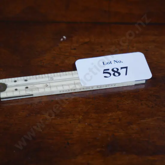 6 inch ivory folding rule