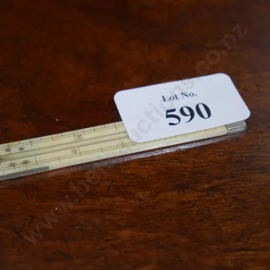 6 inch ivory folding rule