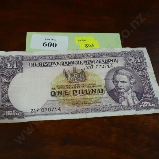 NZ 1 pound note