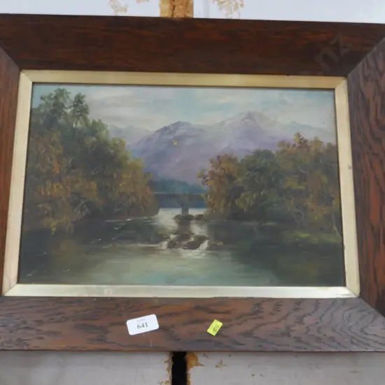 Oak framed oil