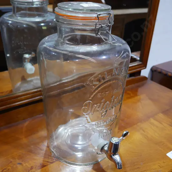 Glass drink dispenser