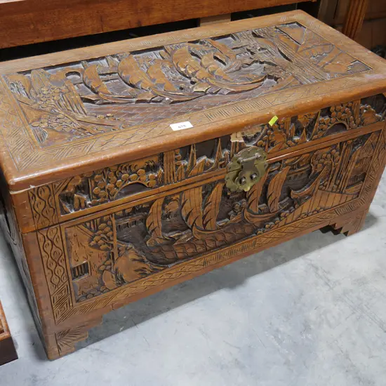 Camphor wood chest