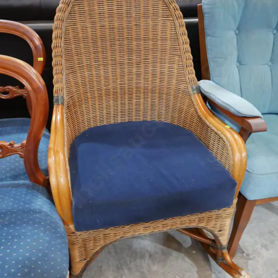 Cane rocker chair