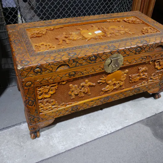 Camphor wood chest