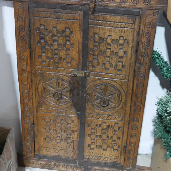 Wooden ornament doors