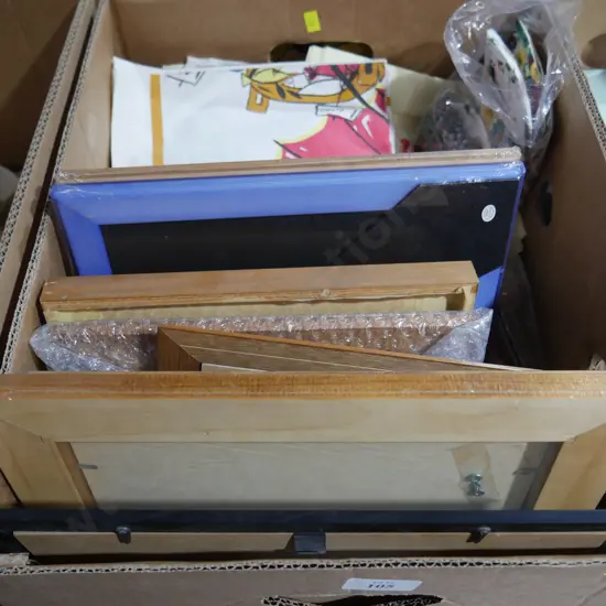 Photo frames, tea towels