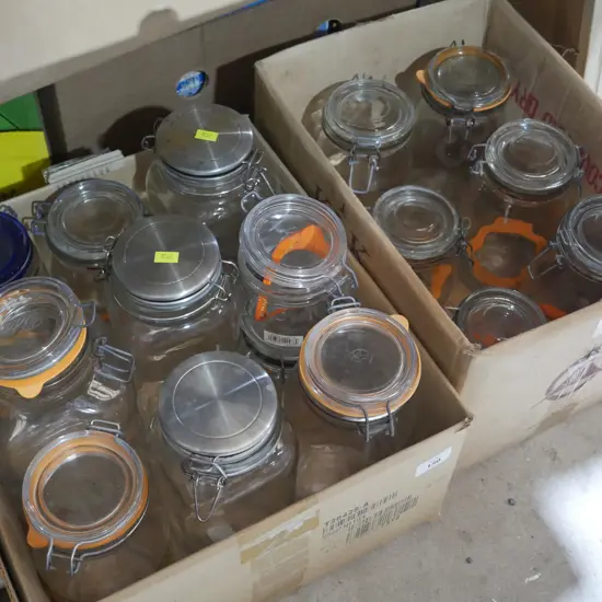 Storing jars - two boxes