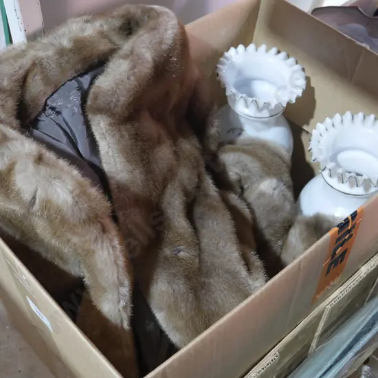 Fur coat vases