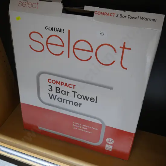 3 bar towel warmer