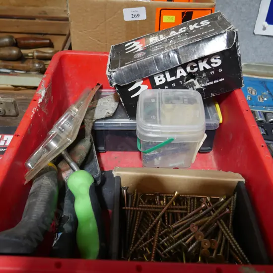 Screws, garden tools