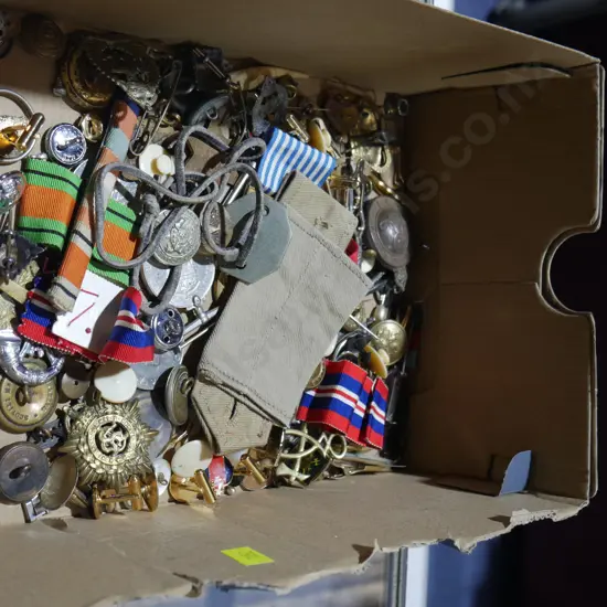 Military buttons etc