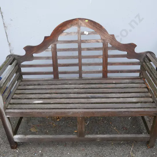 Wooden outdoor bench