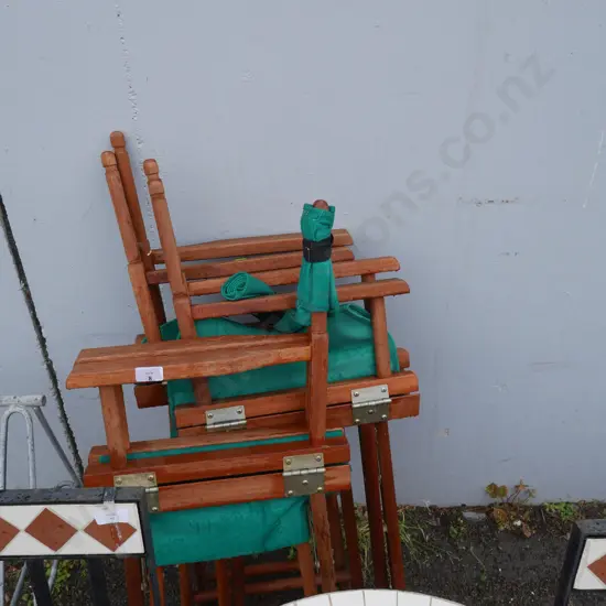 Three directors chairs