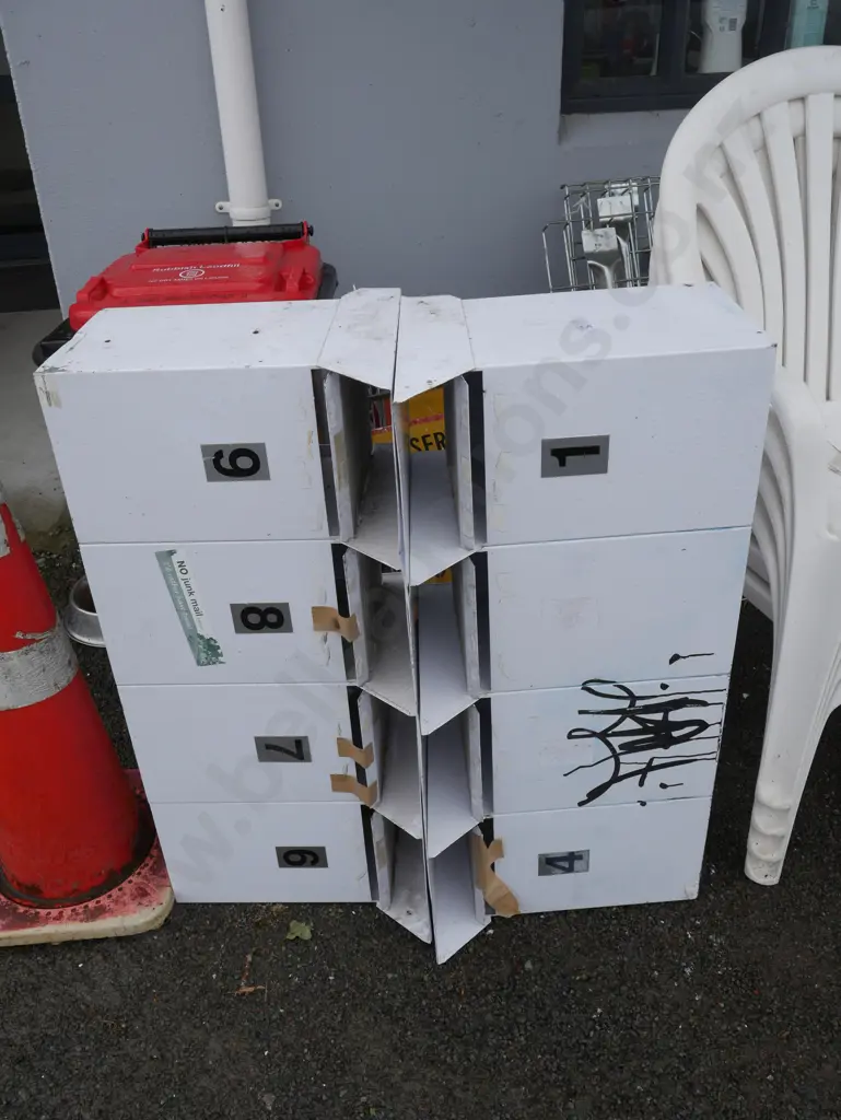 Two sets of four letter boxes Image 1++