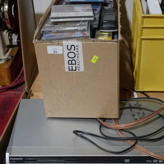 Panasonic DVD/CD player, DVDs and CDs