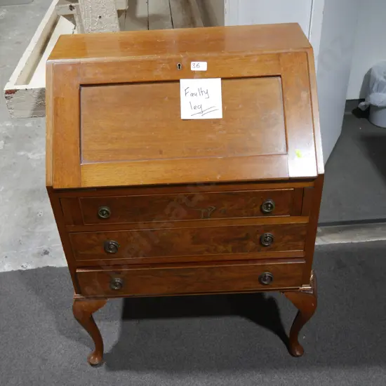 Drop front desk (broken leg)