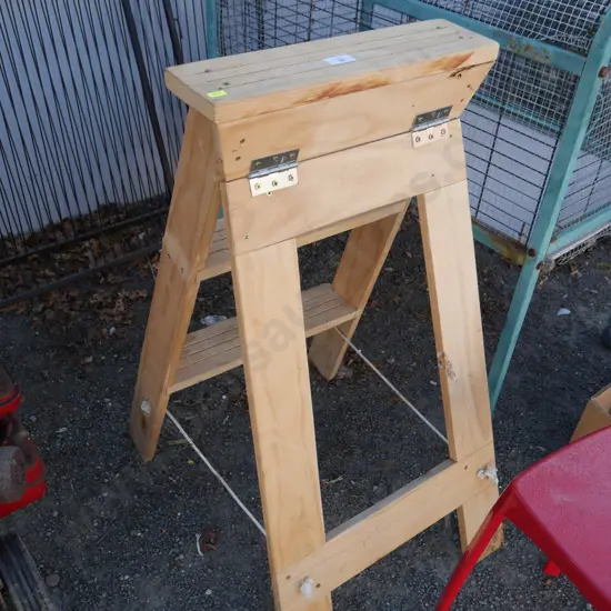 Wooden step ladder