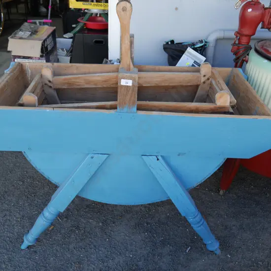 Old wooden washing machine