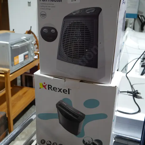 Heater and paper shredder