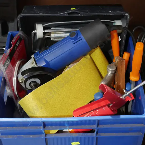 Bin of tools