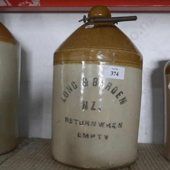 Long and Barden stone bottle