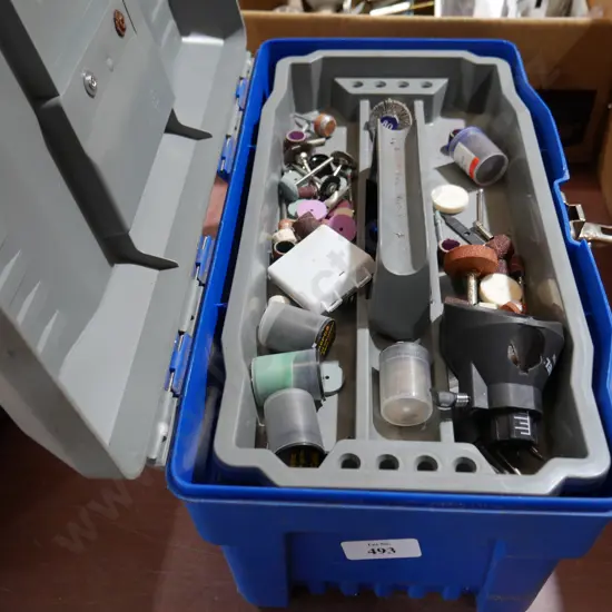 Toolbox and Dremel parts