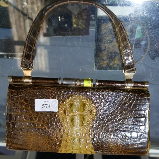 Crocodile hand bag
